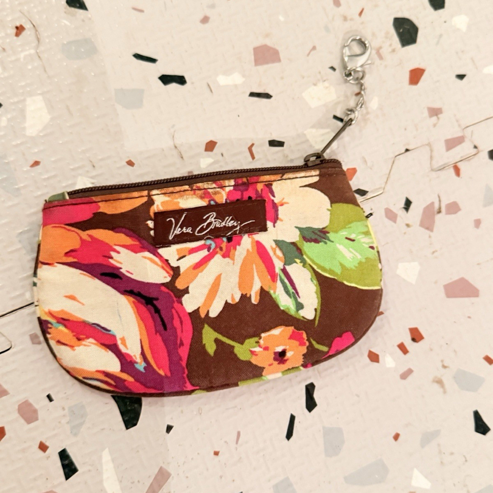 Vera Bradley Iconic Zip ID Case/Coin Purse w/Keychain